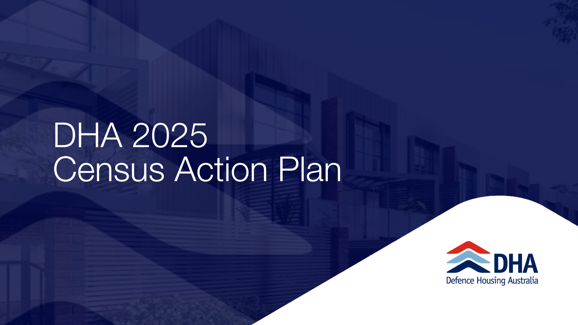 DHA 2025 Census Action Plan title page DHA 2025 census action plan title page