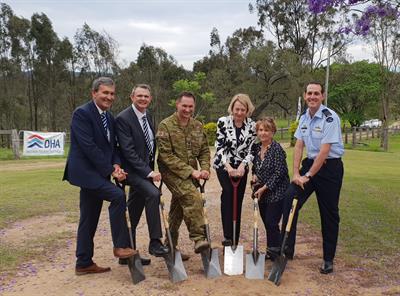 Auld road sod turning